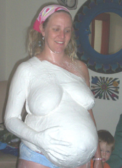 Amy's beautiful belly...